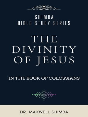 cover image of The Divinity of Jesus in the Book of Colossians